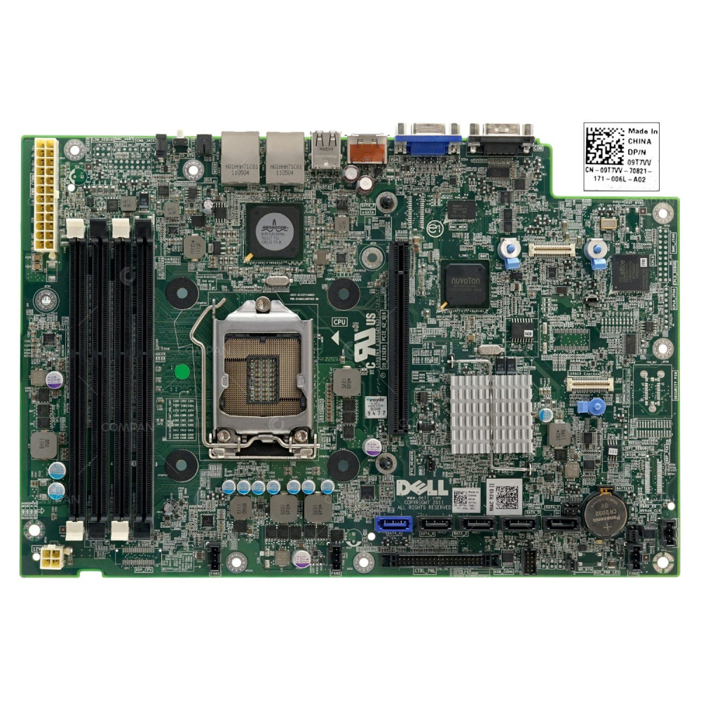 9T7VV DELL MAINBOARD SOCKET LGA1155 DDR3 FOR POWEREDGE R210 II